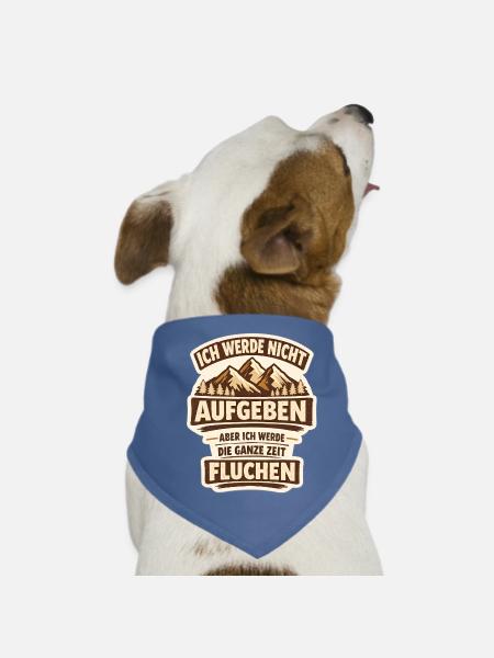 Ich werde nicht Aufgeben aber ganze Zeit Fluchen - Hunde-Bandana - Rot