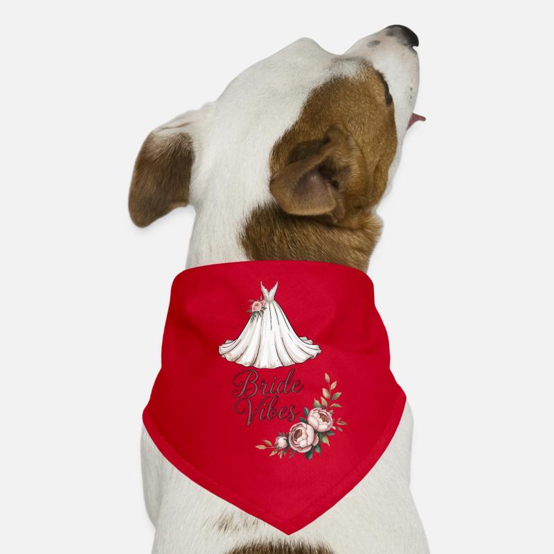 Robe fleurie Bride Vibes Bandana pour chien