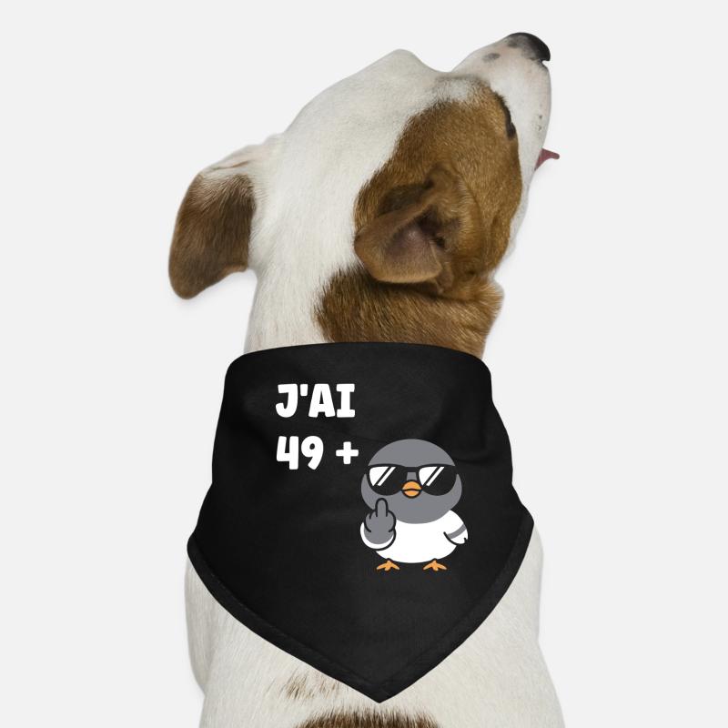 J'ai 49+ attitude Bandana pour chien