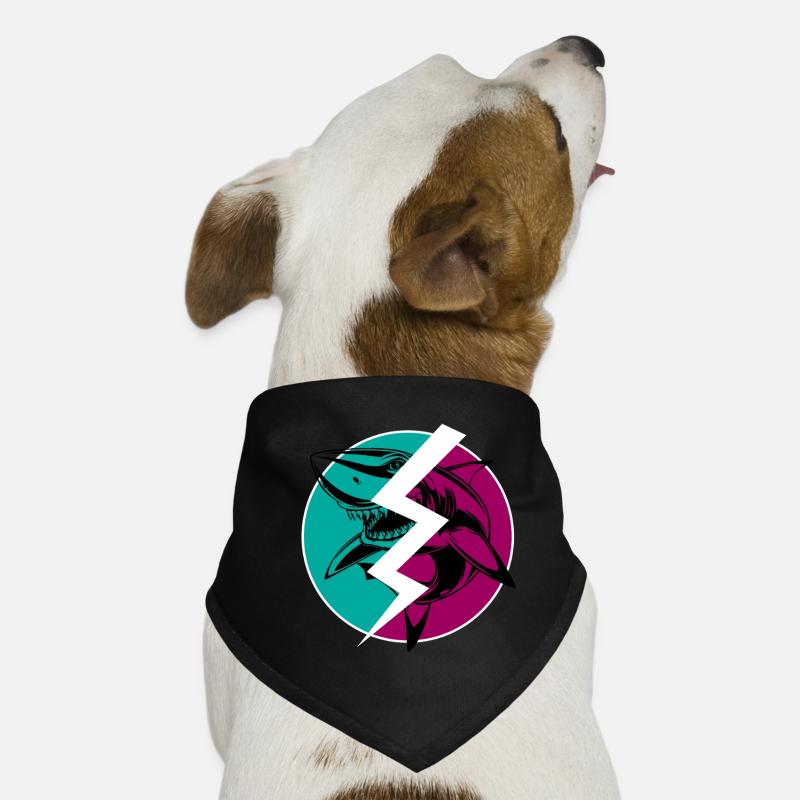 Electric Split Shark Dog Bandana