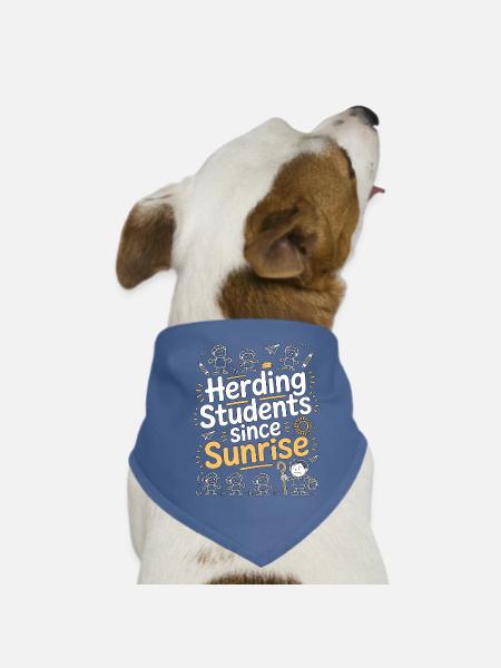 Homeroom Teacher Herding Students Since Educator - Hunde-Bandana - Rot - Vorne
