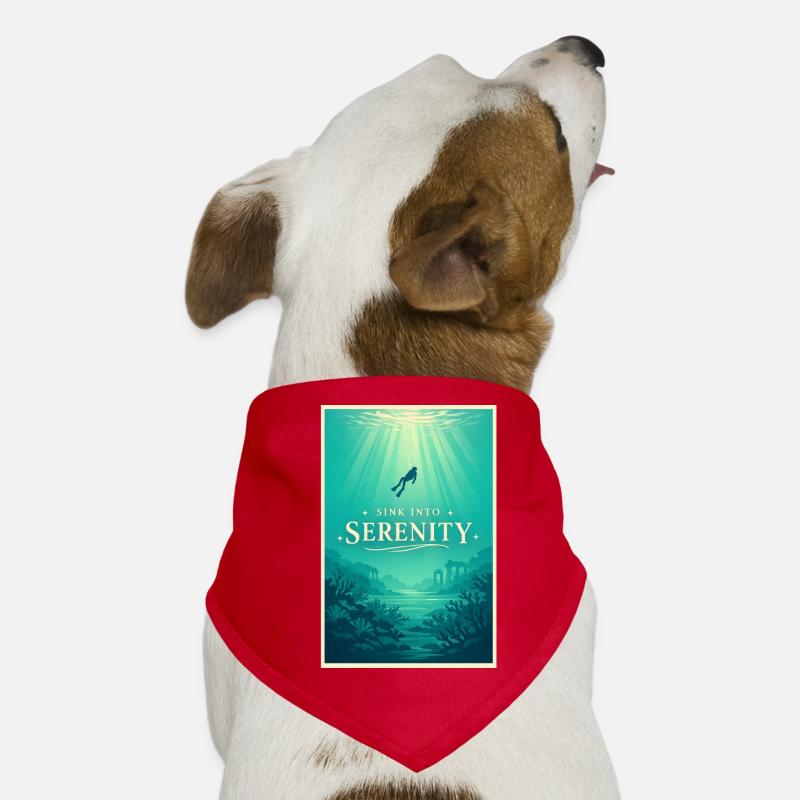 Immergez-vous dans la paix | Plongée Bandana pour chien