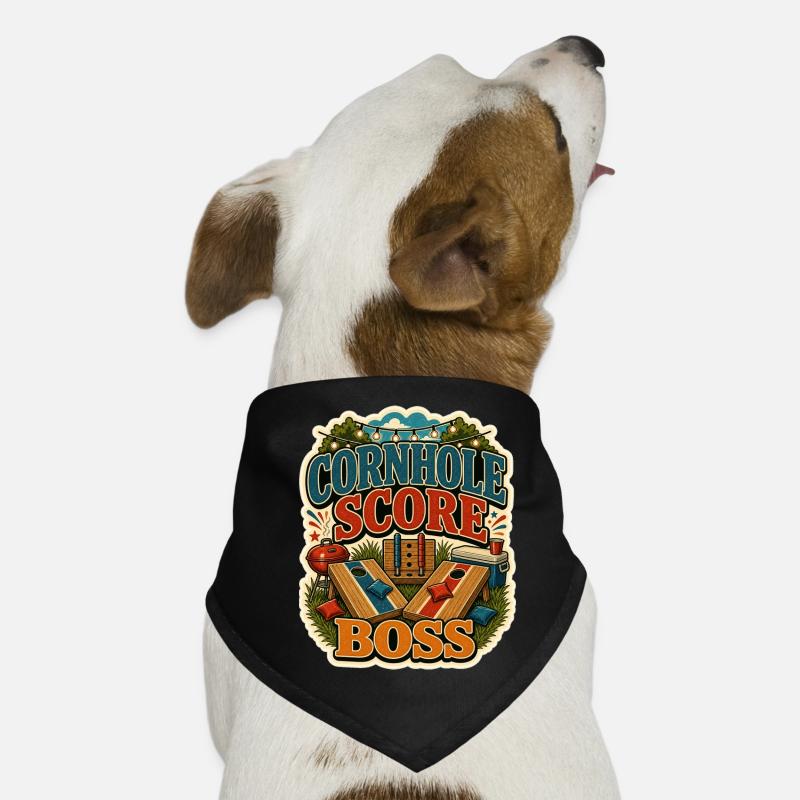 CORNHOLE SCORE Dog Bandana