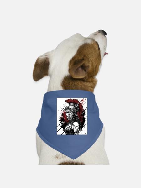 Valkyrie Kriegshelm Punk - Hunde-Bandana - Rot - Vorne