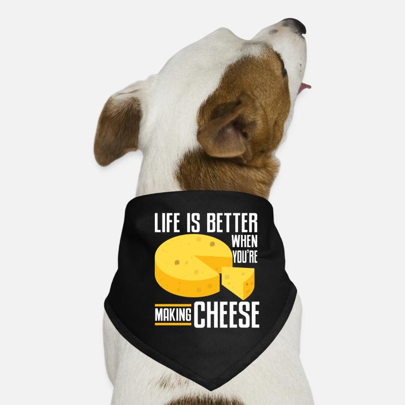 Cheese Making Cheese Lover Dog Bandana