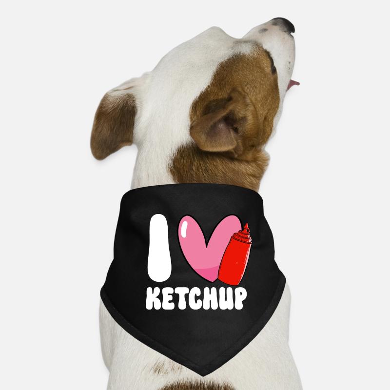 Ketchup Ketchup à la tomate Bandana pour chien