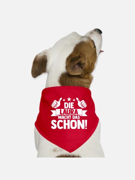 Laura - Hunde-Bandana - Rot - Vorne