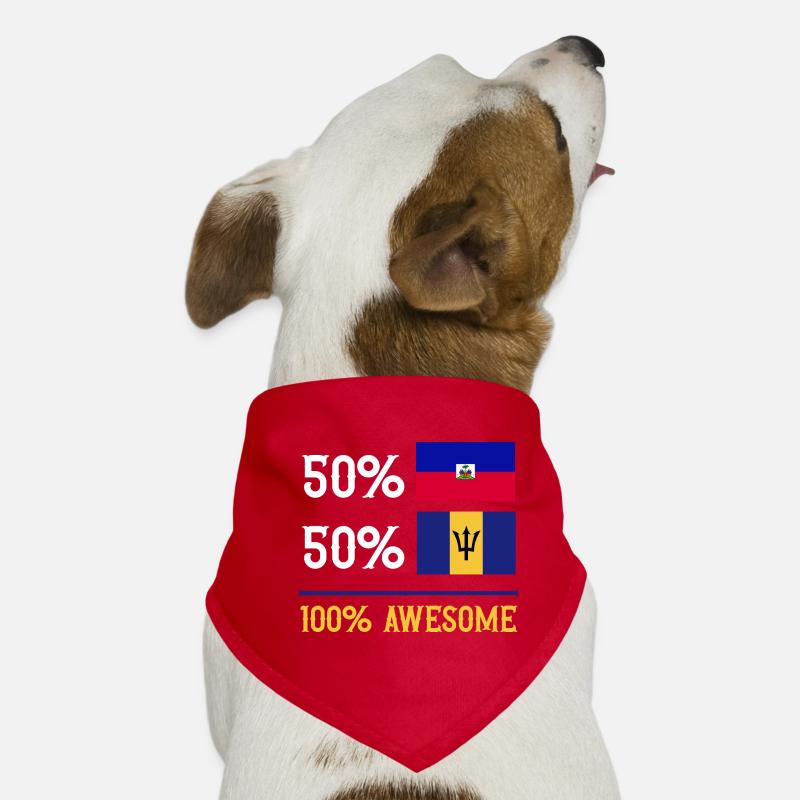 Drapeau de la Barbade Bayan barbadien Bandana pour chien