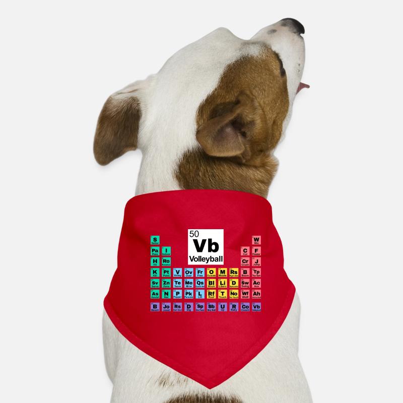 Volleyball Periodic Table Dog Bandana