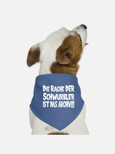 Die Rache der Schwurbler ist das Archiv - Hunde-Bandana - Rot - Vorne