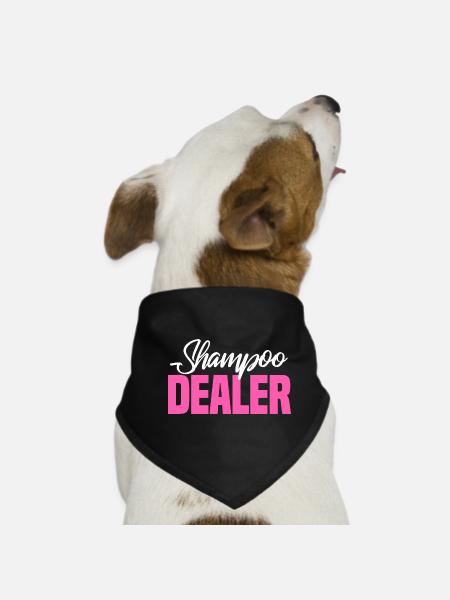 Shampoo Dealer - Funny Natural Shampoo Maker - Dog Bandana - black - Front
