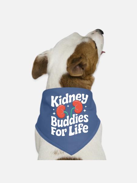 Nierenspender Niere Organspender - Hunde-Bandana - Rot - Vorne