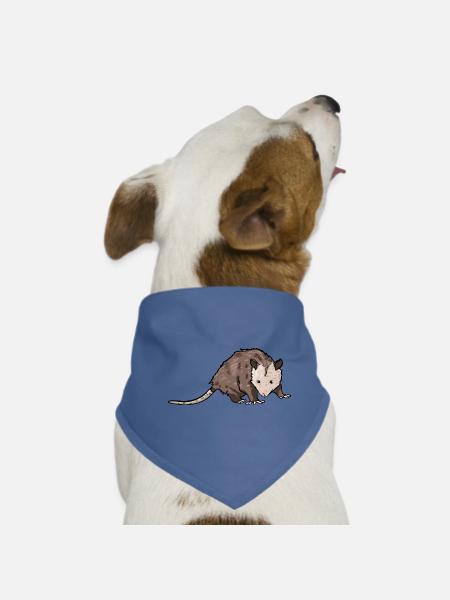 Opossum - Hunde-Bandana - Rot - Vorne