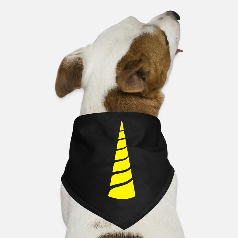 eine einzige Farbe Einhorn Hunde-Bandana