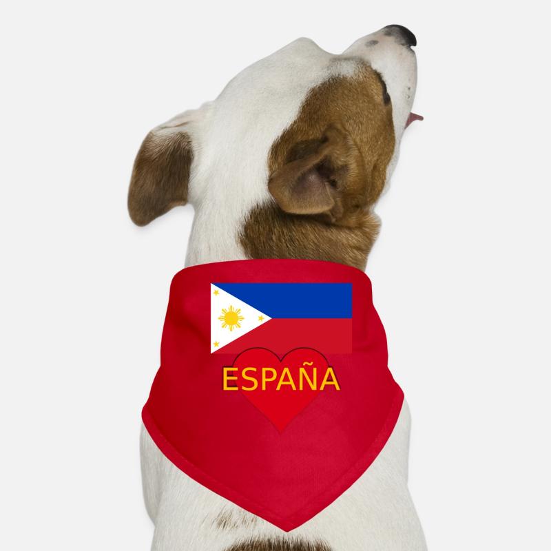 Drapeau Philippines Espagne Bandana pour chien