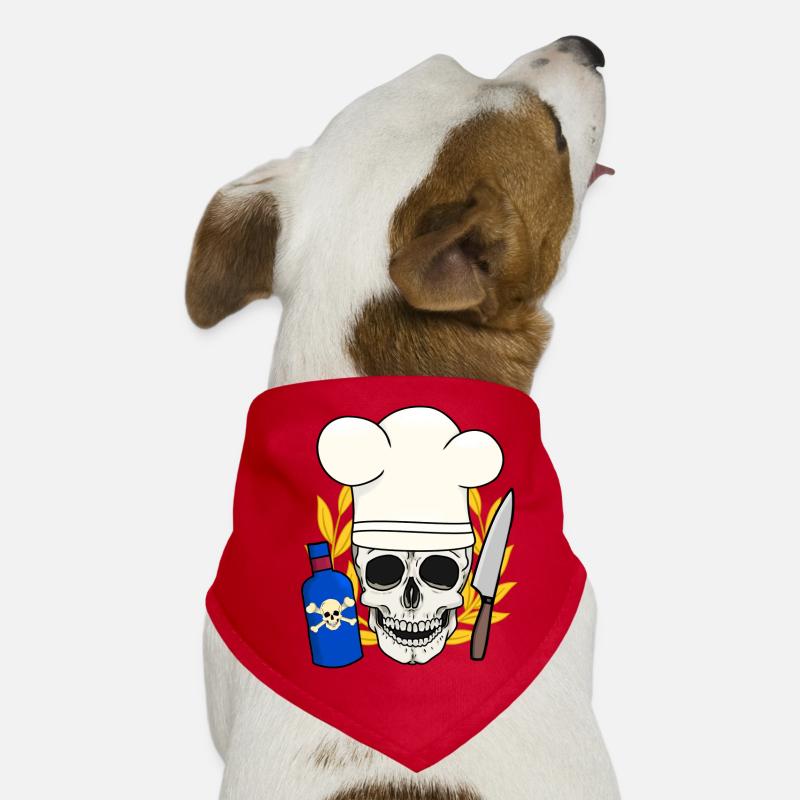Poison Horror Kitchen Halloween Chef Dog Bandana