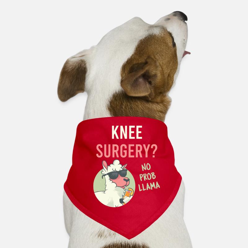 Lustige Knie-OP? No Prob Llama Reconstructive Medi Hunde-Bandana