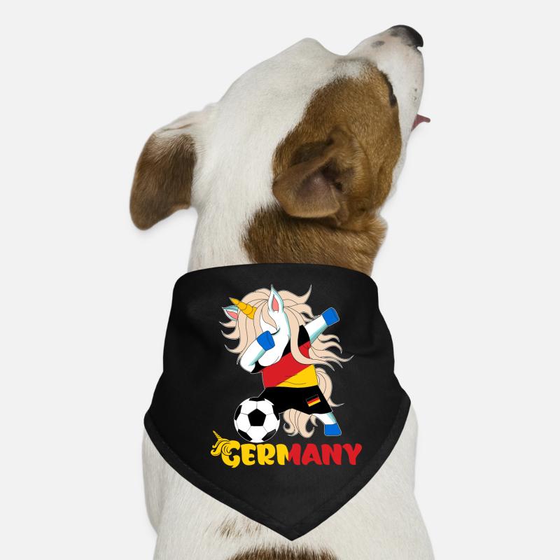 Dabbing Unicorn Supporter Team Germany Dog Bandana