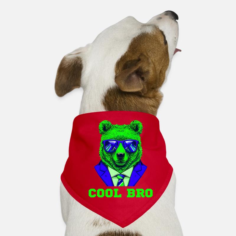 Cool Bro Bear Dog Bandana