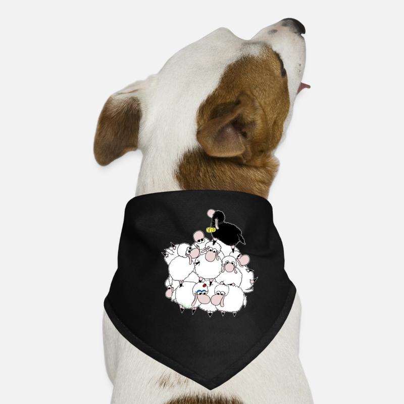 Teil der Herde von Wolly Sheepling Gaming Hunde-Bandana
