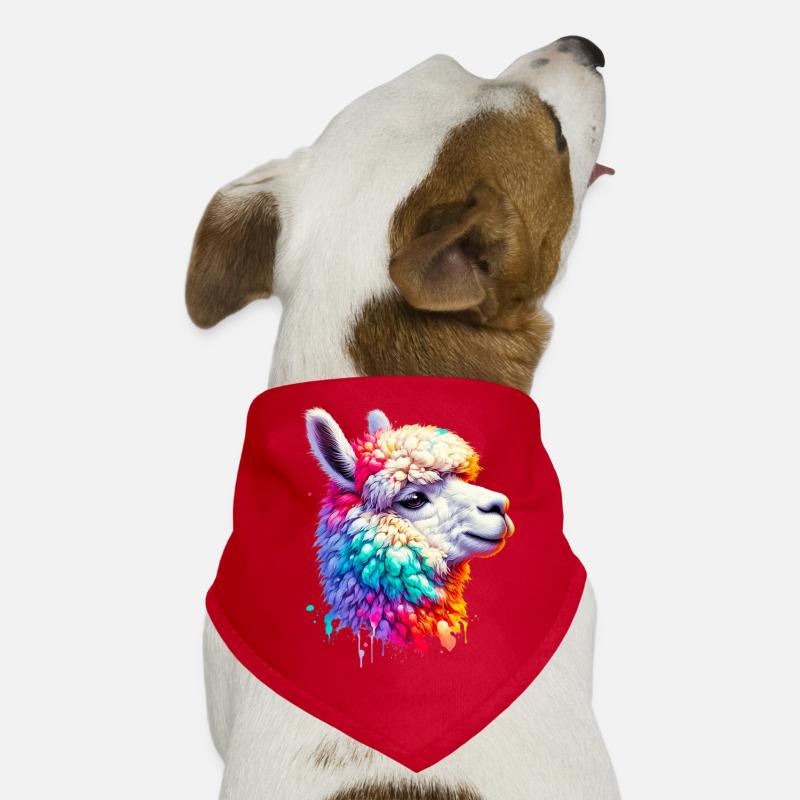 Alpaka Hunde-Bandana