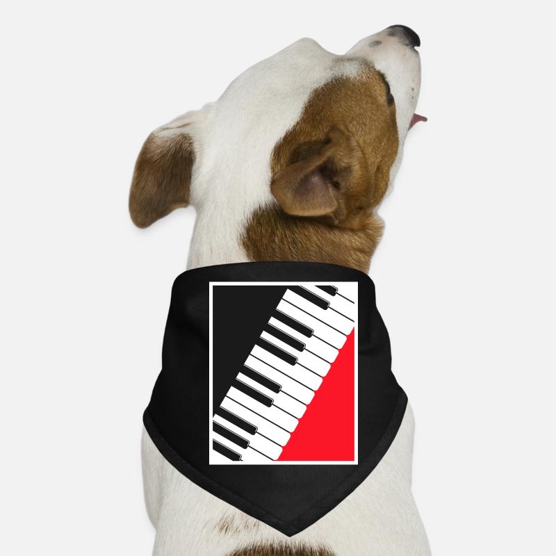 Klavier-Keyboard-Posterkunst Hunde-Bandana