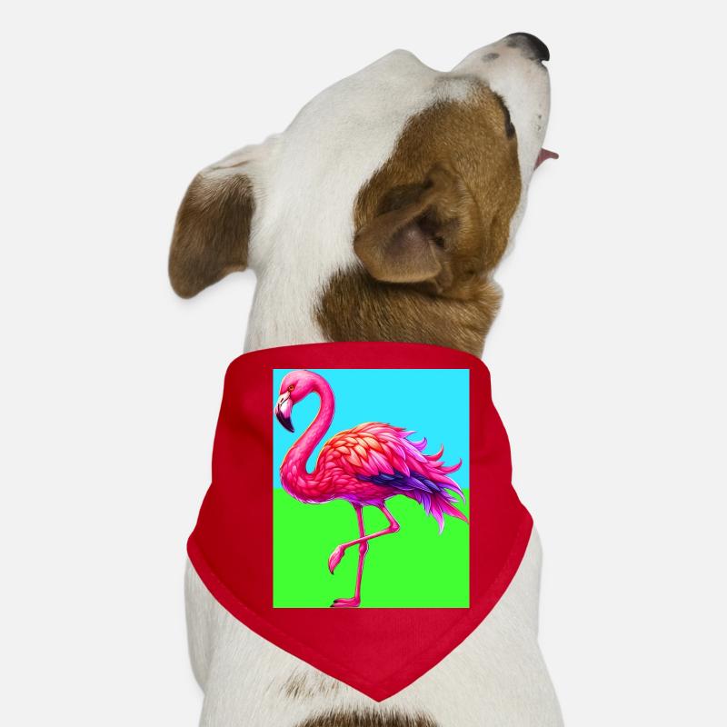 Flamant Bandana pour chien