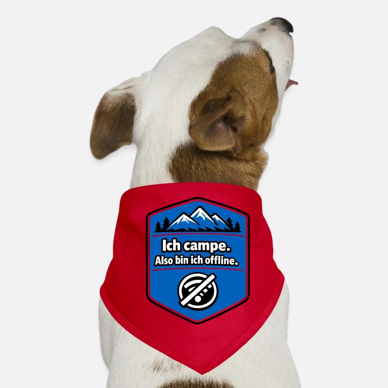 Camping - I'm offline Dog Bandana