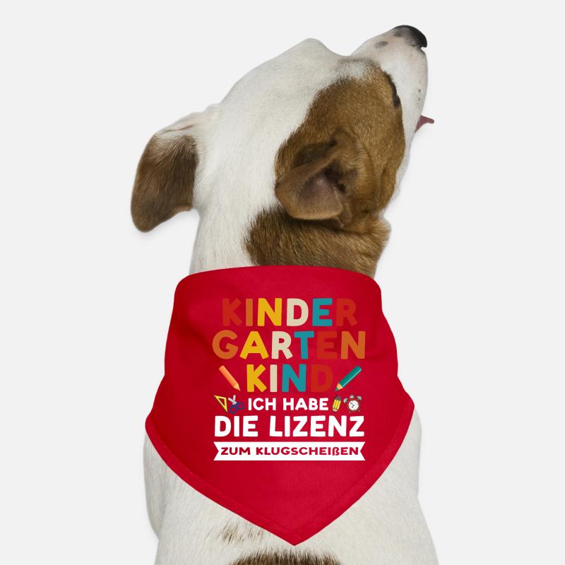 Kindergarten Anfang Kindergartenanfänger Geschenk Hunde-Bandana