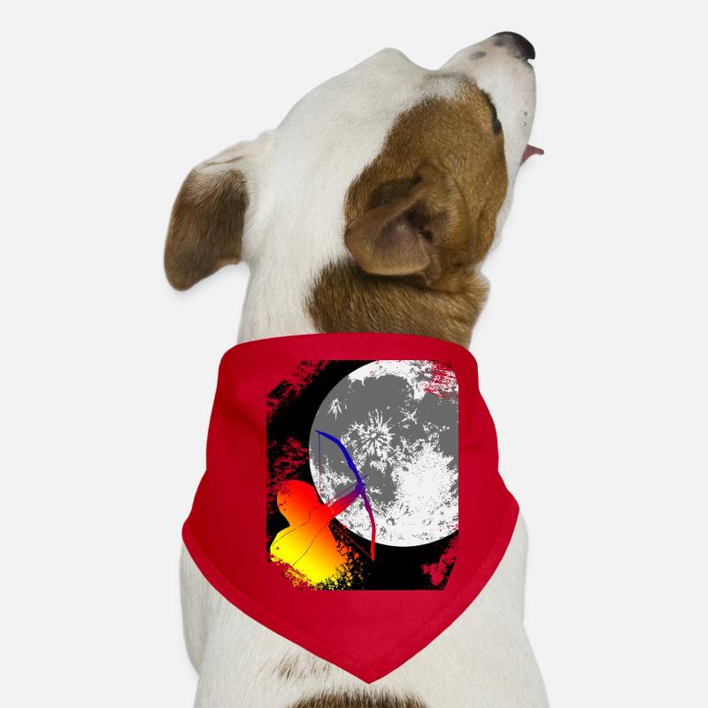 Bogenschießen - Mond Schuß Hunde-Bandana