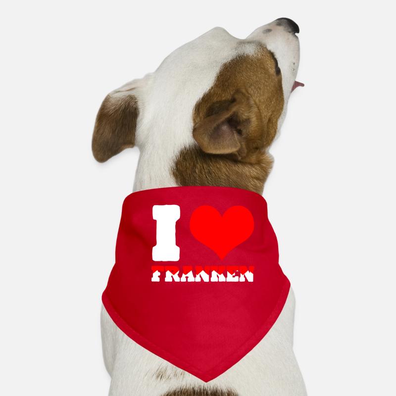 Franke Ich liebe Franken Hunde-Bandana