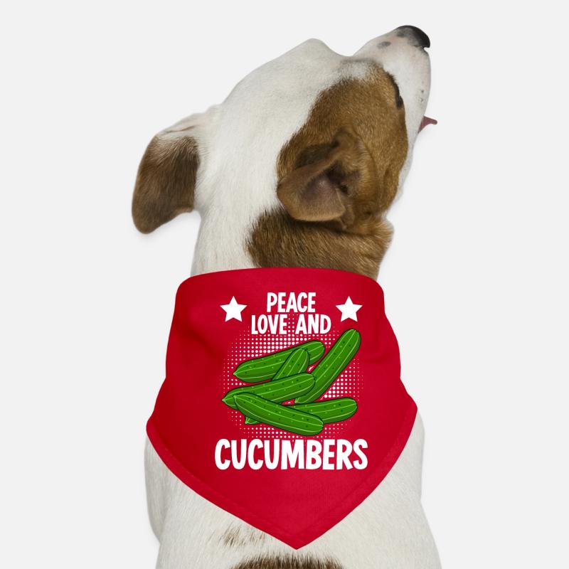 Gurken Cucumbers Gurke Hunde-Bandana