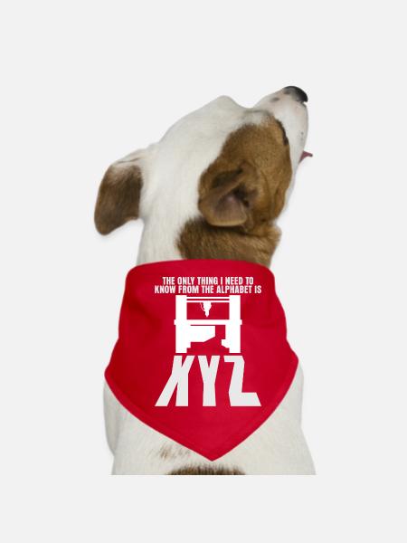 Fraiseuse CNC déchiquetée - Bandana pour chien - rouge - Devant