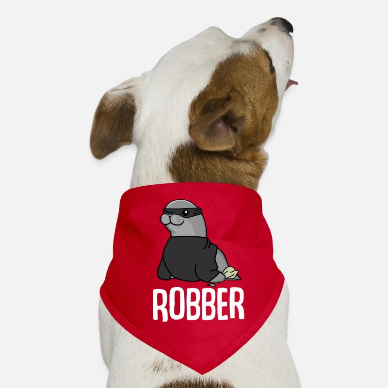 Robbe Dieb Räuber Einbrecher Seerobbe Hunde-Bandana