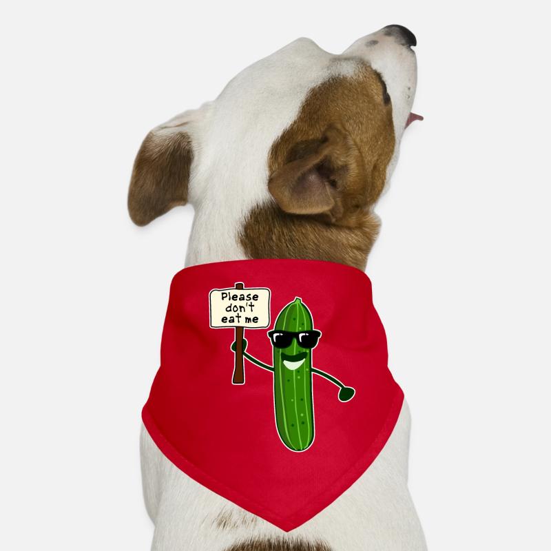 Cucumber with sunglasses Cucumbers Dog Bandana