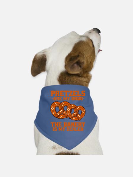 Pretzels Pretzel - Hunde-Bandana - Rot - Vorne
