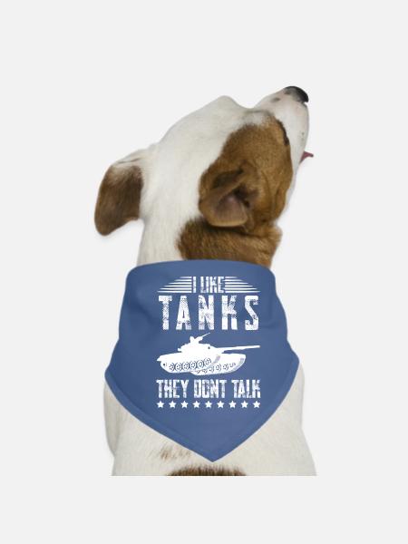 Battle Tanks MBT Tank Combat - Hunde-Bandana - Rot - Vorne