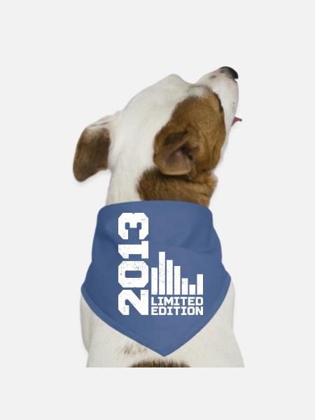 Vintage 2013 Birthday Gift 2013 Year 2013 - Dog Bandana - red - Front