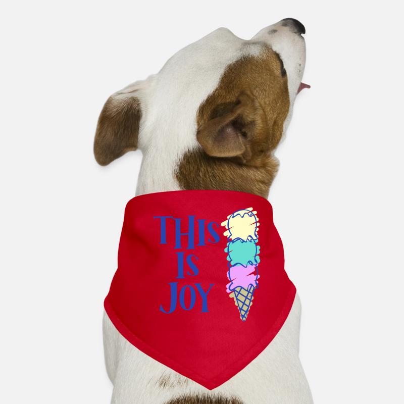 Coupe de crème glacée Bandana pour chien