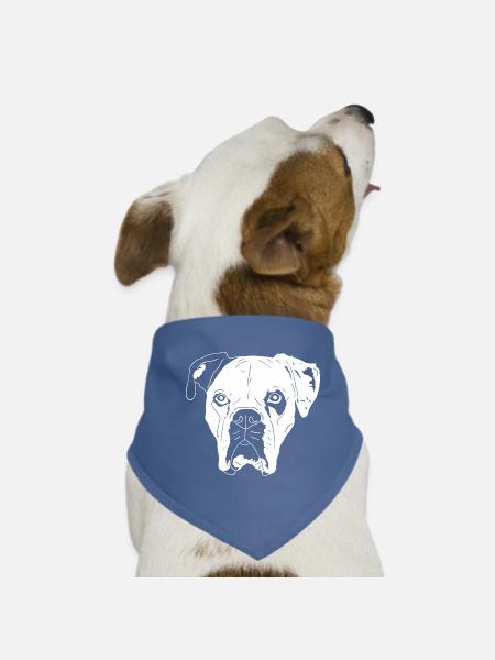 Boxer Mix - Hunde-Bandana - Rot - Vorne