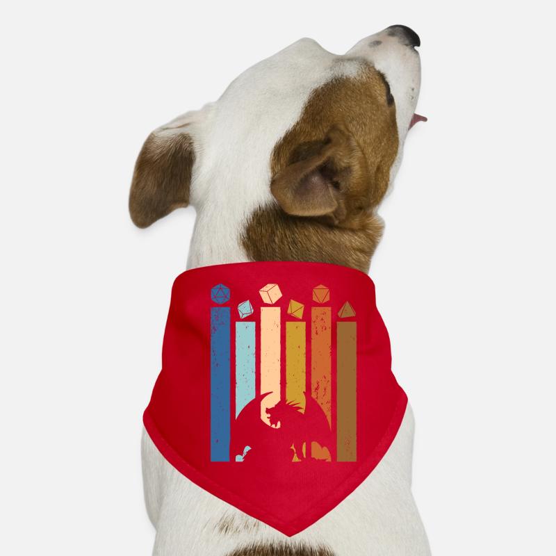 R20 de dés rétro R20 de table RPG de table Bandana pour chien