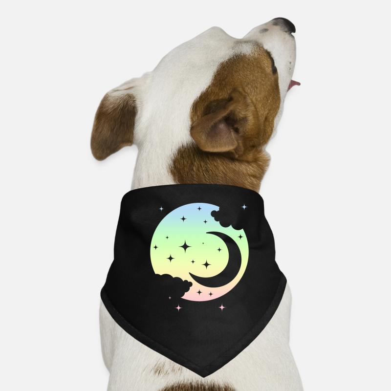 Kawaii Moon Pastel Goth Cute Dog Bandana