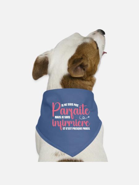 I'm not perfect, I'm a nurse - Dog Bandana - red - Front