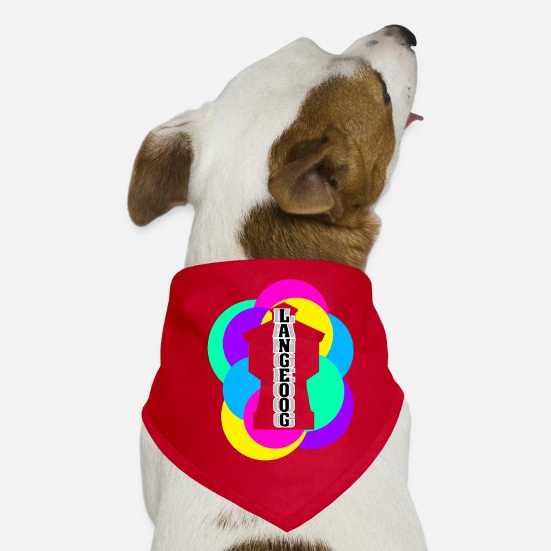 Wasserturm Langeoog bunt Hunde-Bandana