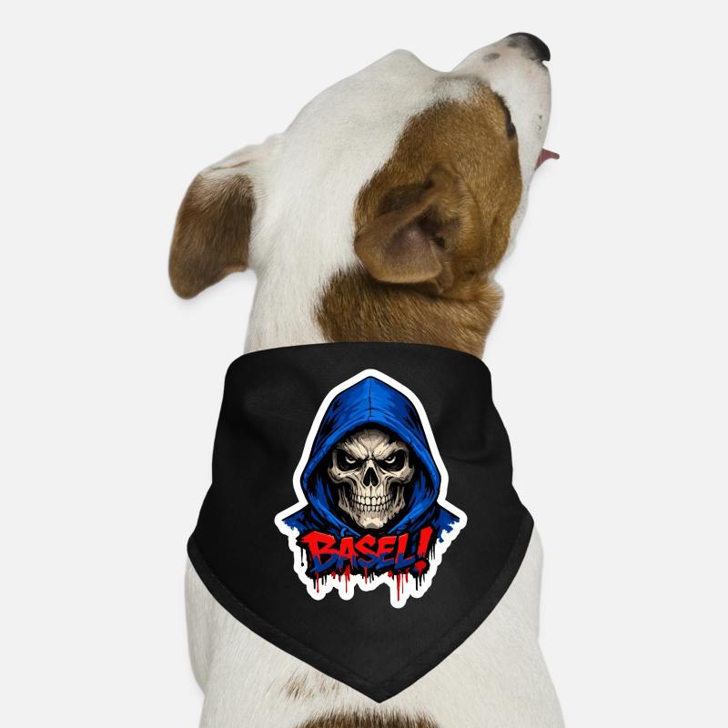 Basel Totenkopf Hunde-Bandana