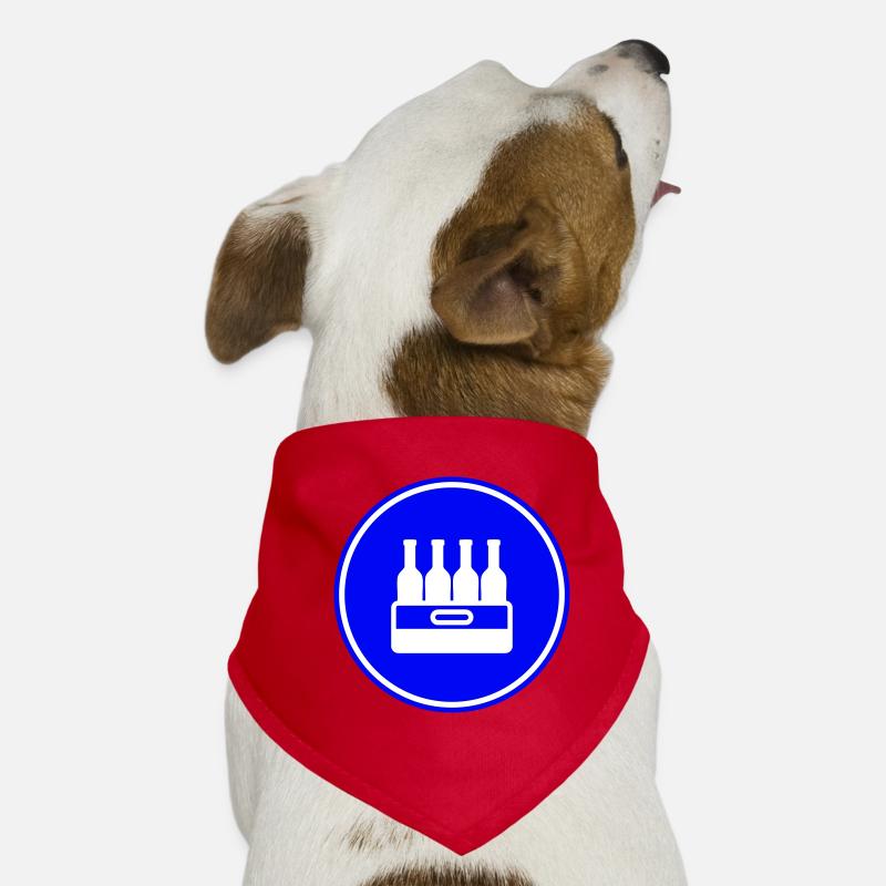 Bierflasche Kiste Hunde-Bandana