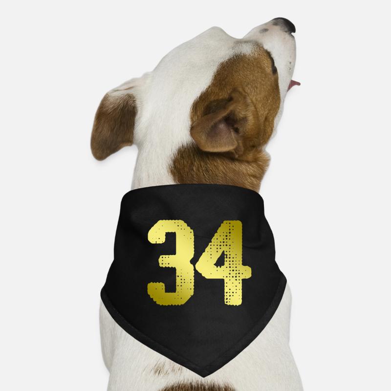 Maillot 34 Numéro Bandana pour chien