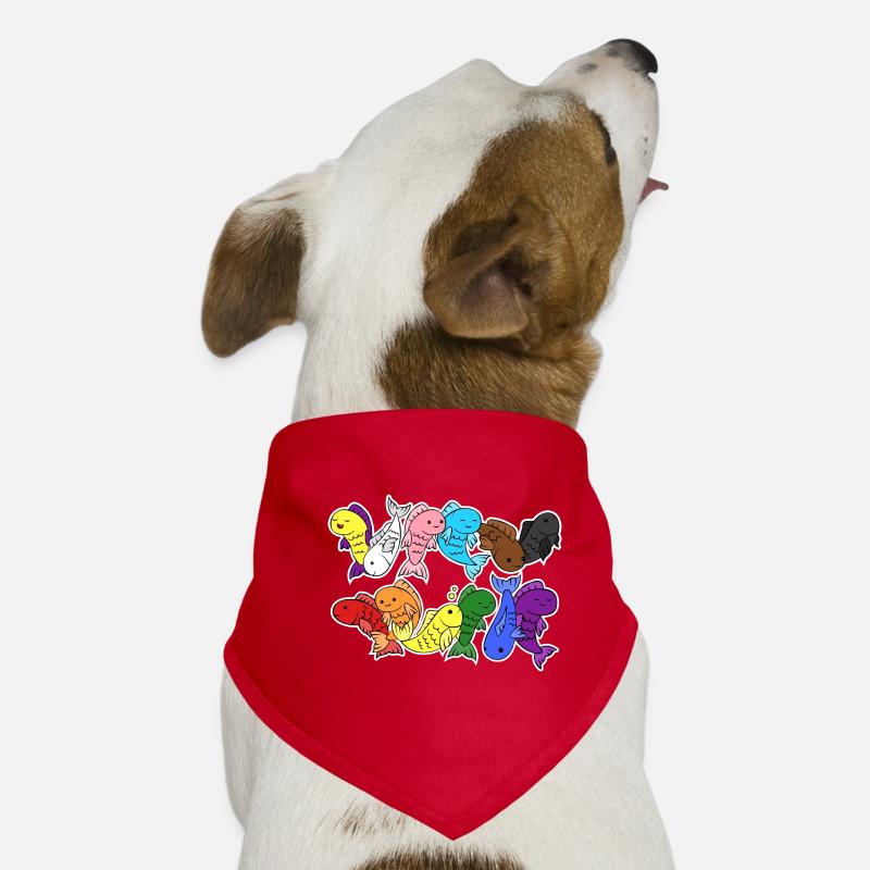 Pride Progress Flag Poissons Egalité Bandana pour chien