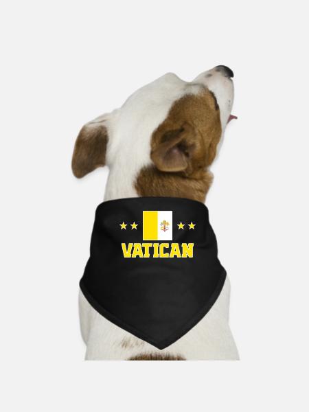Vatican - Dog Bandana - black - Front