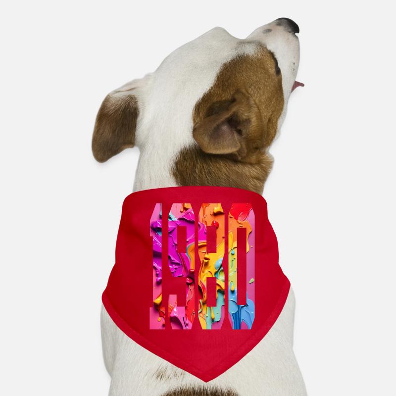 BUNT 46. GEBURTSTAG 1980 Hunde-Bandana